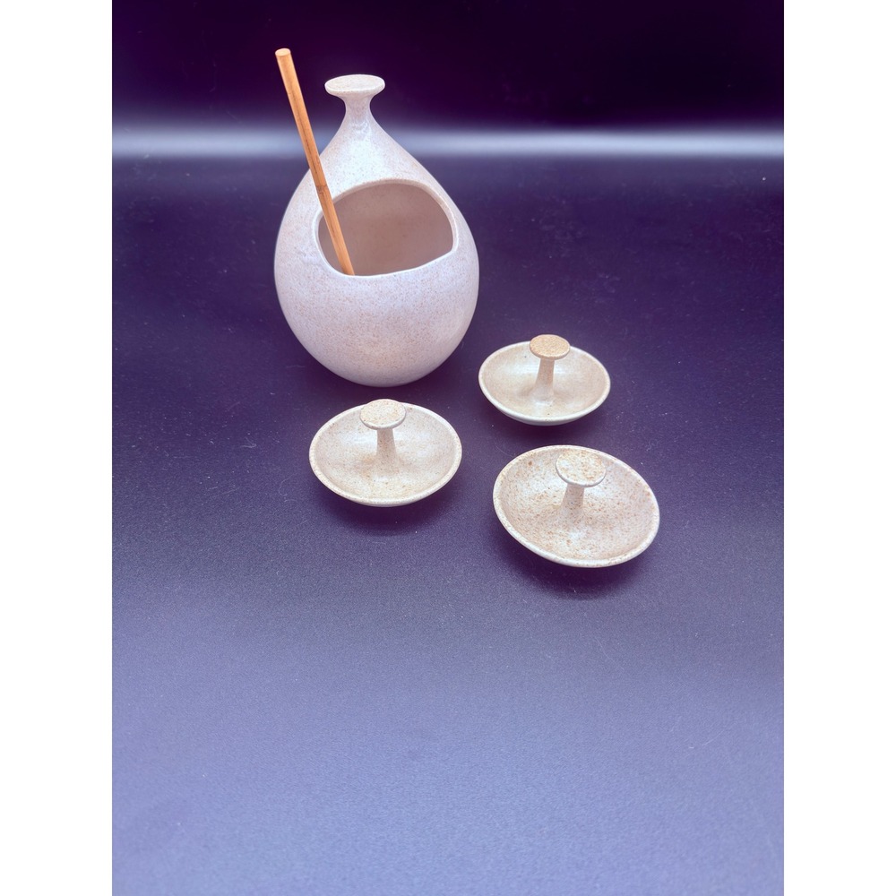 LaGardo Tackett Nuts to You Set Schmid Porcelain Mid Century Modern Nut Server
